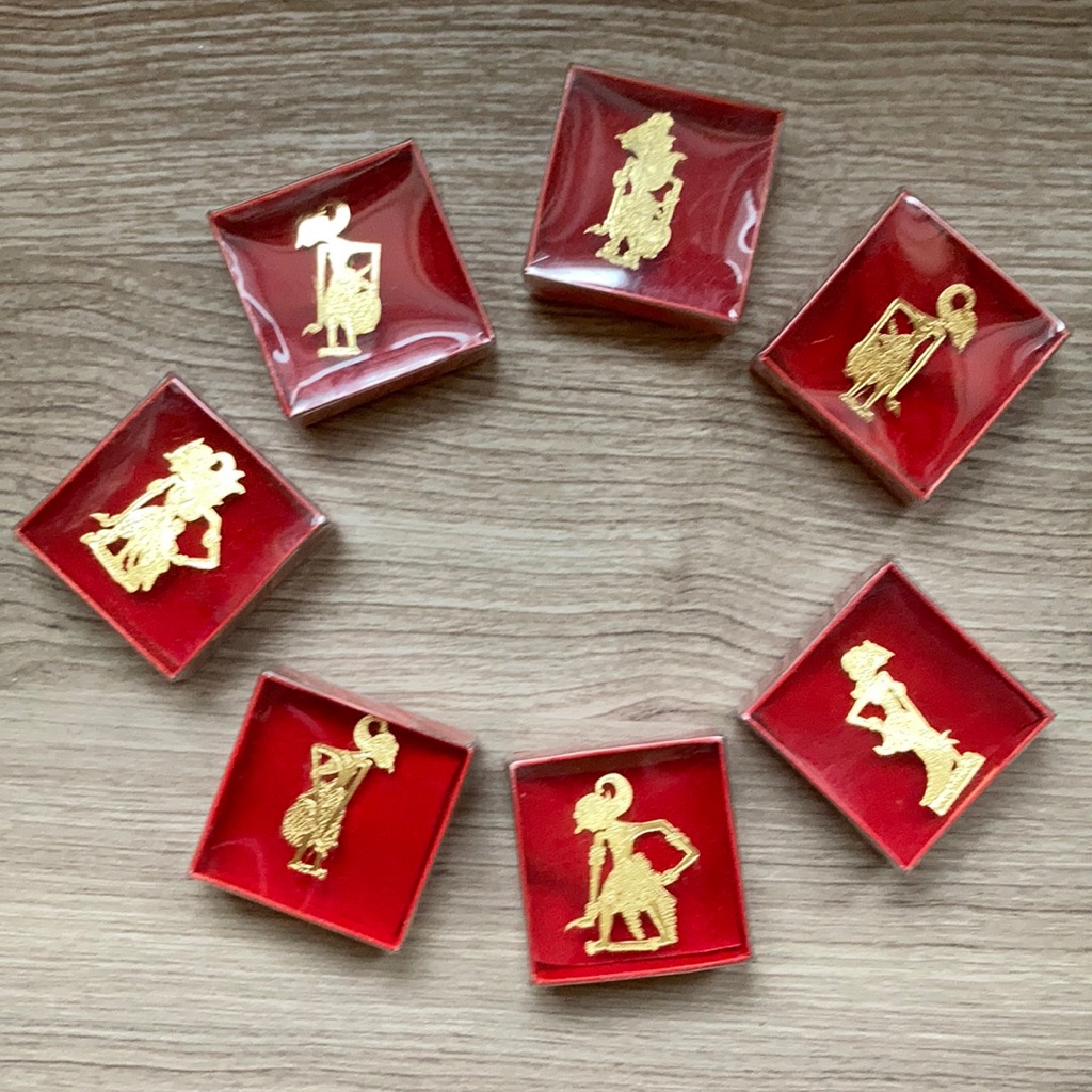 Wara Sumbadra Shadow Puppet Indonesia Brooches